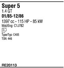 WALKER RE20113 Exhaust System